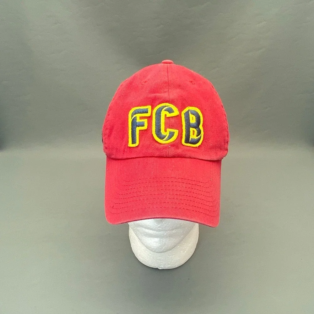 Nike FC Barcelona FCB Soccer Cap Red Adjustable Strapback One Size